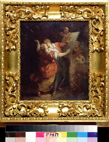 'Le serment d amour'(Oath to Love) Peinture de Jean Honore Fragonard (1732-1806) 18eme siecle Pushkin Memorial Museum, Saint Petersbourg