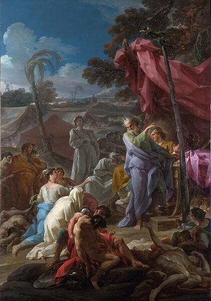 'Le serpent d airain'Peinture de Corrado Giaquinto (1703-1766) 1744 Londres National gallery