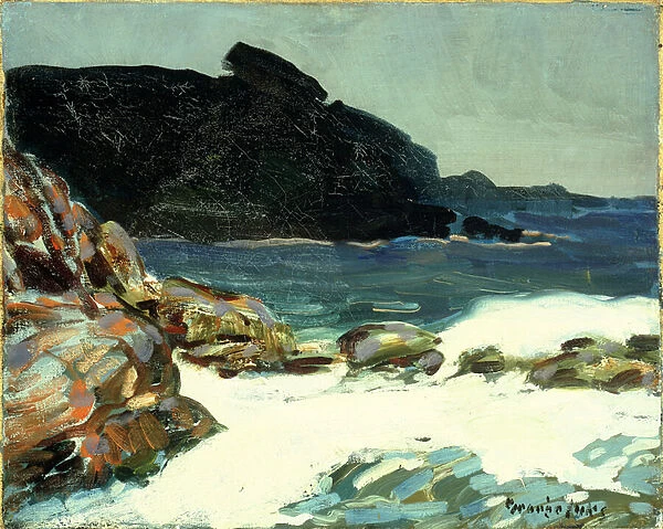 The Ledge, Elizabeth, Maine (oil on canvas)