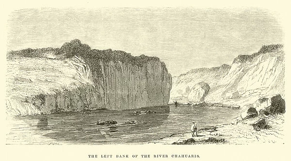 The left bank of the River Chahuaris (engraving)
