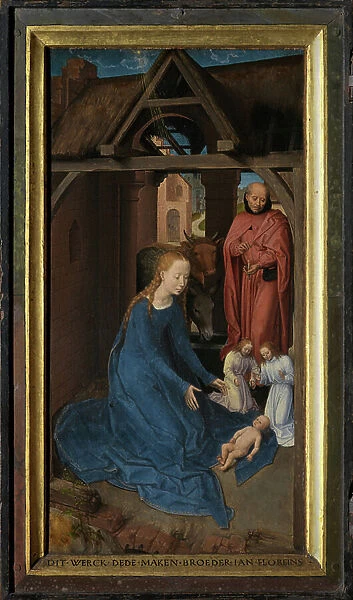 Left panel of the Triptych of Jan Floreins, 1479 (oil on panel)