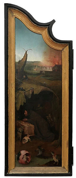 Left panel of the Triptych of Job, c. 1500-24 (oil on panel)