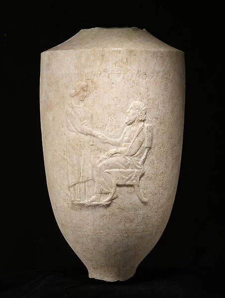 Lekythos, c. 375-350 BC (Pentablic marble)
