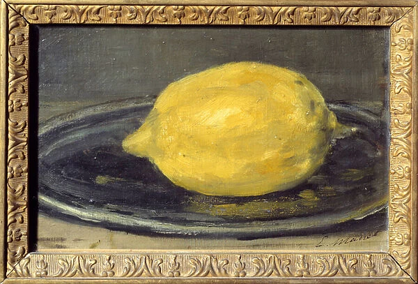 The Lemon Painting by Edouard Manet (1832-1883). 1880. Sun. 0, 14x0, 22 m Paris