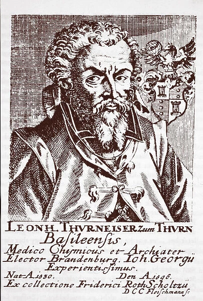 Leonhard Thurneysser zum Thurn, from Quinta Essentia, c. 1569 (woodcut)