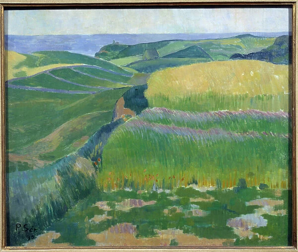 Les bles sont verts au Pouldu Painting by Paul Serusier (1863-1927) 1890 Brest