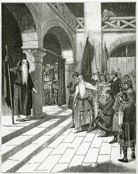Les Burgraves, 19th Century (b  /  w engraving)