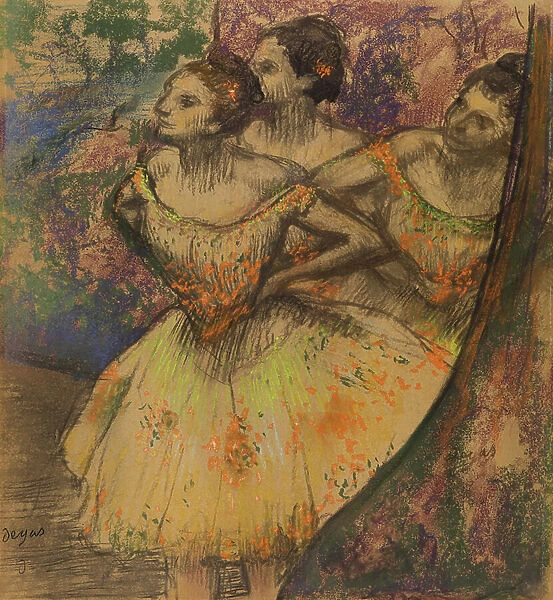 Les Trois Danseuses, c. 1896-1905 (pastel on paper)