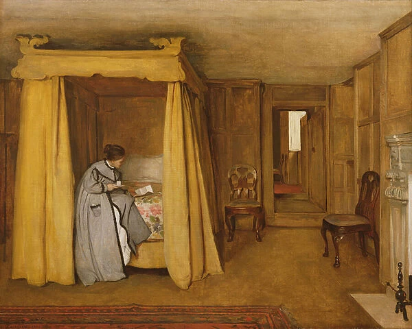 The Letter, 1866 (oil on canvas)