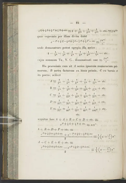 Framed Print : Letter from Euler to Goldbach on the Exponential, from Correspondance mathématique et physique de quelques celèbres géomètres du XVIIIìeme siècle, 1843 (engraving) Framed Print : Letter from Euler to Goldbach on the Exponential, from Correspondance mathématique et physique de quelques celèbres géomètres du XVIIIìeme siècle, 1843 (engraving)