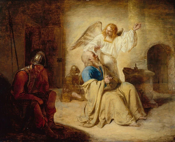 Liberation of St. Peter from Prison, 1650-55 (oil on panel)