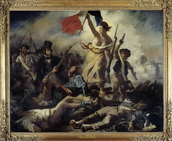 Liberty leading the People, July the 28th, 1830 (oil on canvas)