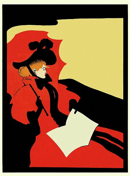 LIBERTY READER Processing without poster lettering, 1896 (colour lithograph)