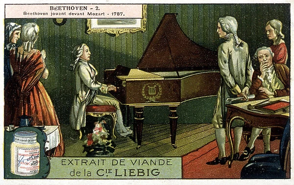 Liebig chromolithography. Ludwig van Beethoven (1770  /  1827