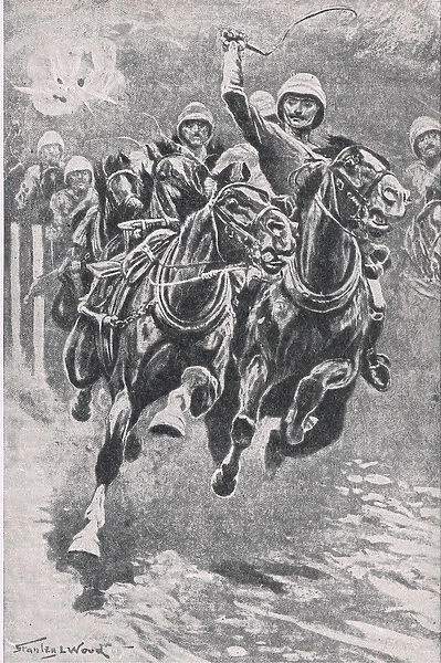 Lieutenat Maclaine bringing up the guns at Maiwand, 17th July 1880