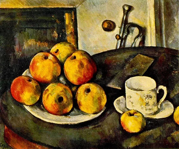 Still Life with Apples and a Cup, 1890-94 (oil on canvas)