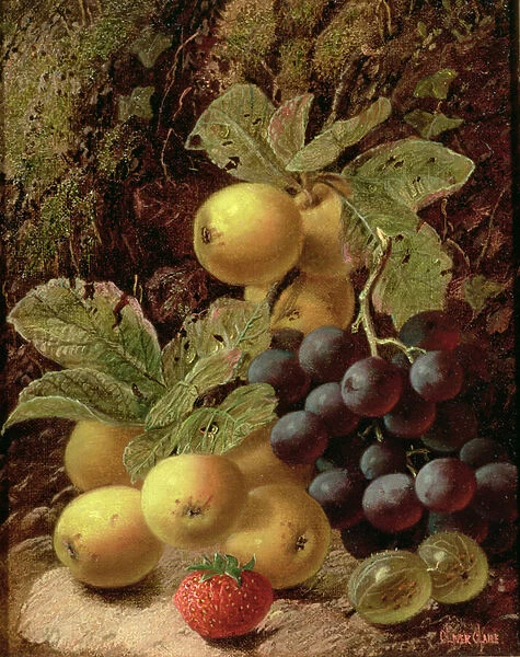 Still Life with Apples, Grapes, Strawberry and Gooseberry