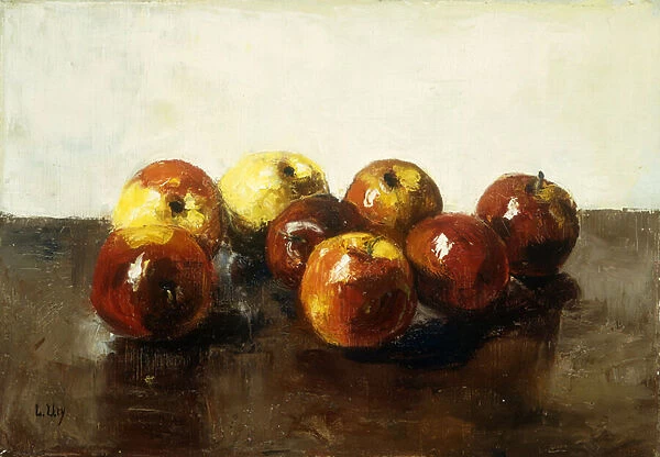 A Still Life of Apples, (oil on canvas)