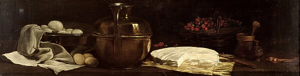 Still Life with Brie, 1863 (oil on canvas)