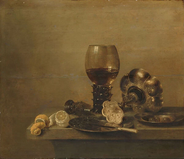 Still Life with a Broken Glass, 1642 (oil on panel)