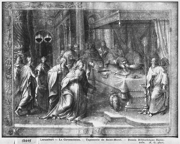 Life of Christ, Circumcision, preparatory study of tapestry cartoon for the Church