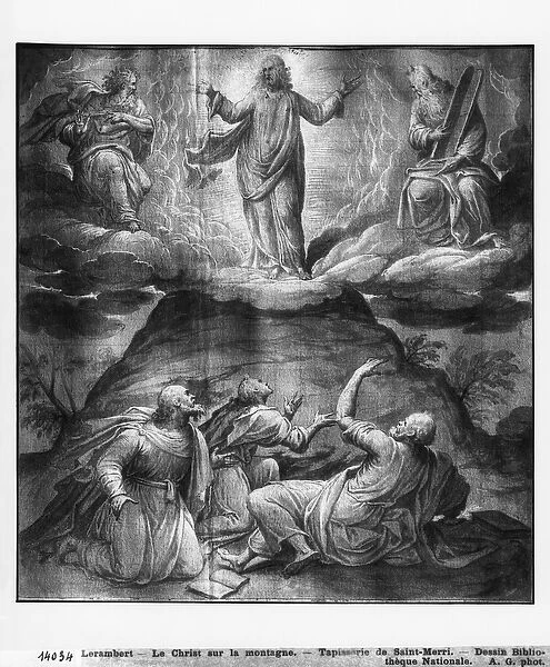 Life of Christ, Transfiguration of Christ on Mount Tabor, preparatory study of tapestry