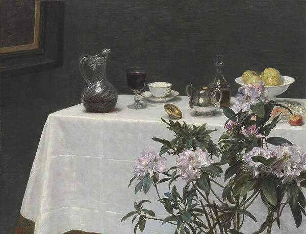 Still Life: Corner of a Table, 1873 (oil on canvas)