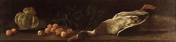 Still Life with a Duck, 1863 (oil on canvas)