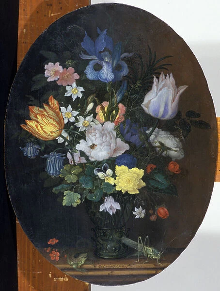 Still life with flowers, 1622 (oil on board)