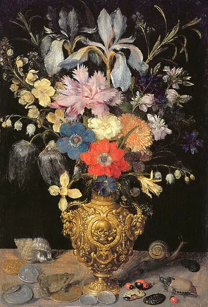 Still Life with Flowers, c. 1604 (oil on panel)