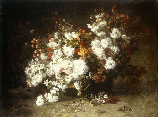 Still life of flowers (oil on canvas)