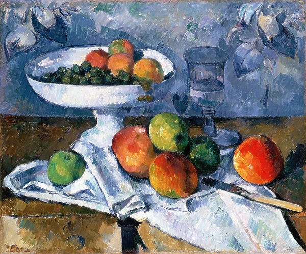 Still Life with Fruit Dish, 1879-80 (oil on canvas)
