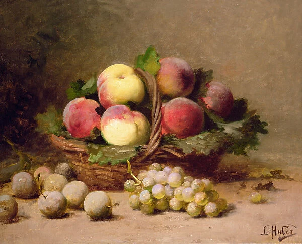 Still life of fruit (oil on canvas)