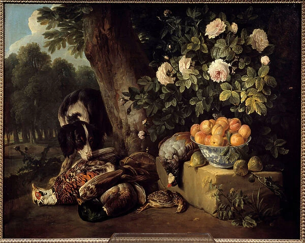 Still Life with Game Painting by Francois Desportes (1661-1743) 18th century Paris