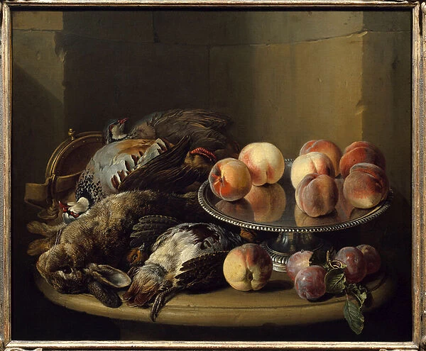 Still Life, Game and Pins Painting by Francois Desportes (1661-1743) 18th century Paris