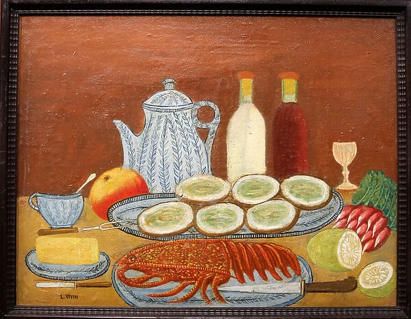 Still life with lobster, 1925 (oil on canvas)