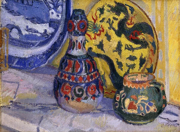 Still Life with Oriental Figures, 1913 (oil on canvas)