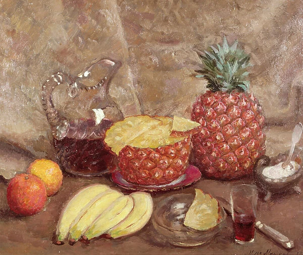 Still life with pineapples, 1938 (oil on canvas)