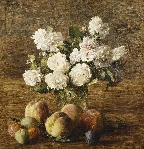 Still Life: Roses and Fruits; Nature Morte: Roses et Fruits, 1878 (oil on canvas)