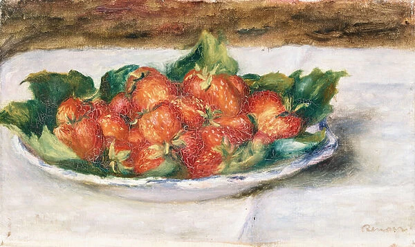 Still Life with Strawberries; Nature Morte avec Fraises, c. 1880 (oil on canvas)