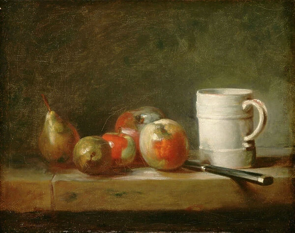 Still Life with a White Mug, c. 1764 (oil on canvas)