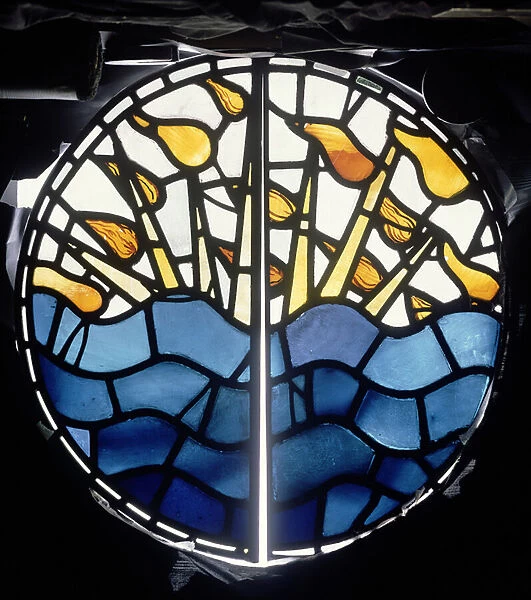 Light and Darkness, Night and Day, detail from the Creation Window
