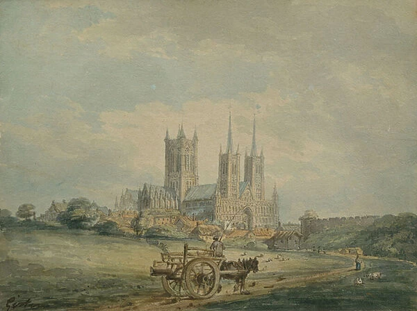 Lincoln Cathedral, 1797 (w  /  c on paper)