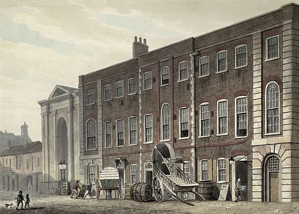 Lincolns Inn Fields Theatre, 1811 (w  /  c on paper)
