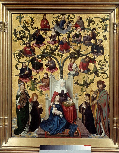 The line of Saint Anne Representation of the genealogical tree of Saint Anne
