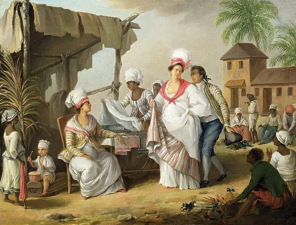 Linen Market, Roseau, Dominica, c. 1780 (oil on canvas)