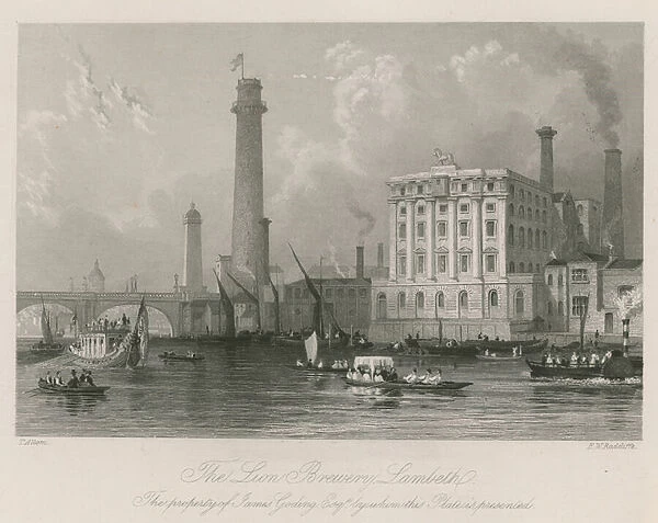 The Lion Brewery in Lambeth (engraving)