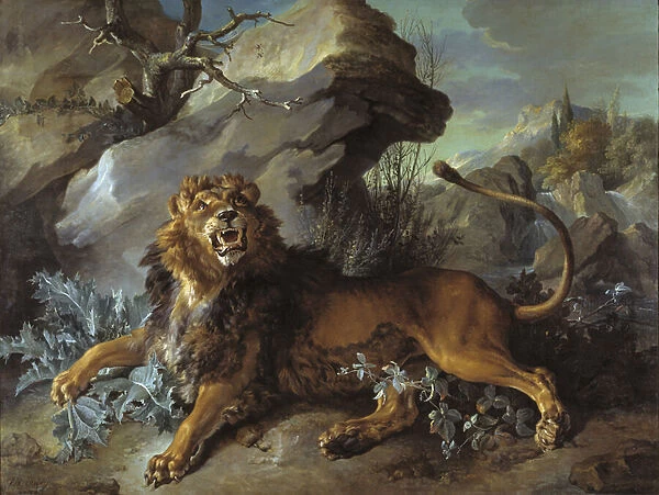The Lion and the Fly, 1732 (oil on canvas)