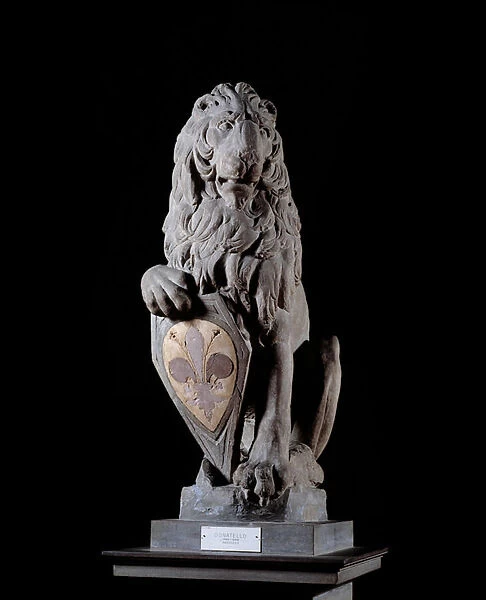 Lion holding the arms of Florence (Lion holding the arms of Florence
