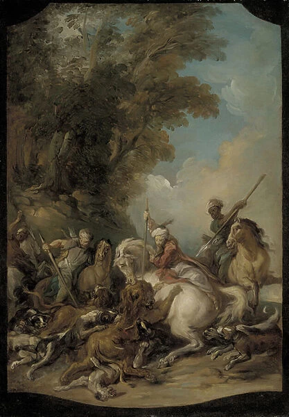 The Lion Hunt, 1735 (oil on canvas)